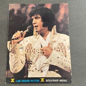 Elvis Presley memorabilia from the Hilton Las Vegas
